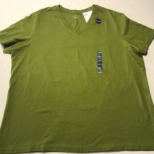 Lands' End Green Tee Size 1X